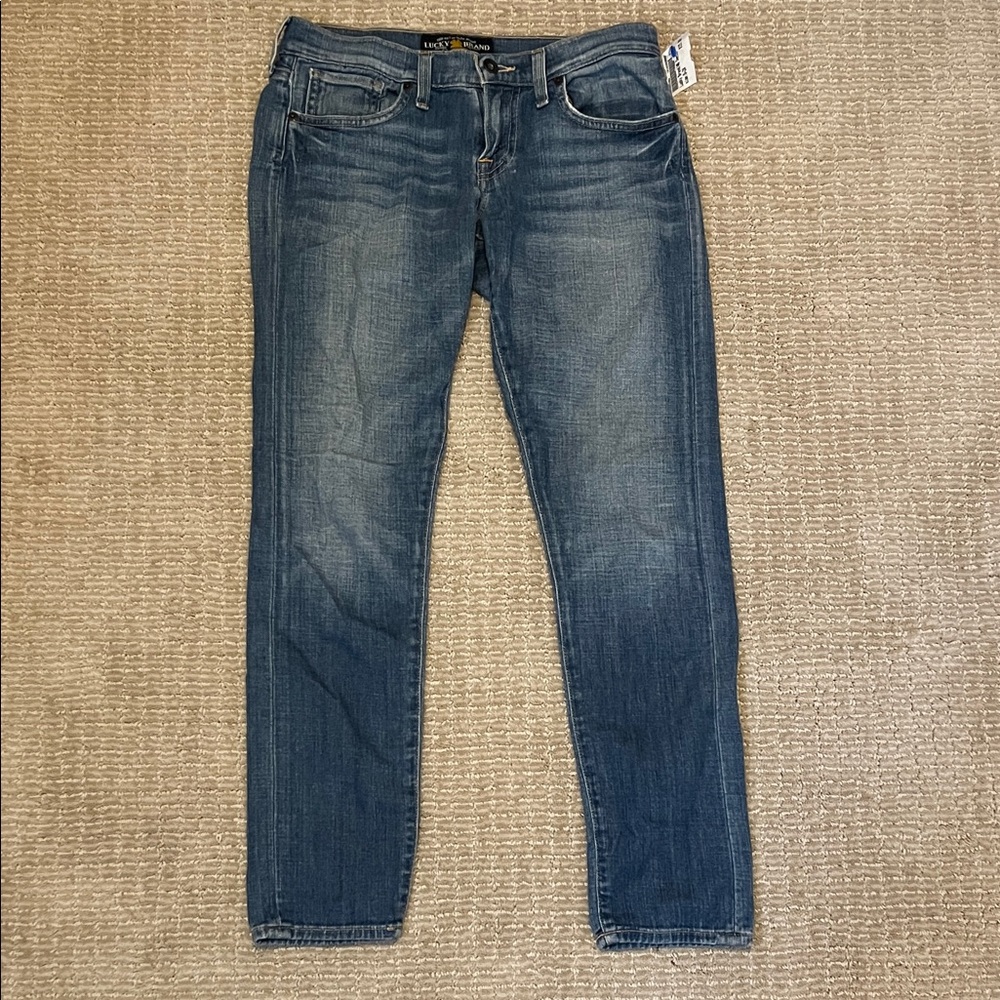 Lucky Brand Mid-Wash Cropped Jeans